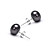  14k Gold Black 7.5-8mm AAA Freshwater Pearl Earring