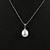  14k oro bianco bianco 10,5-11mm perla d'acqua dolce aa ciondolo con collana (xzz046)