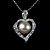  Silver Plated Lavender AA Freshwater Pearl Pendant With Necklace