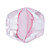  4mm cristal rosa redondo de vidrio pulido de bolas de fuego (bjg0070)