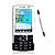  tv1100 dupla do cartão tri-band tv prata telefone bar e preto (szr267)