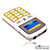  2gb mini lecteur MP3 avec haut-parleur blanc-jaune (szm073)