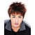  Capless Short Synthetic Auburn Men's Straight Hair Wig