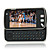  n97c style quad bi-bande double carte Bluetooth caméra TV à écran tactile slide Cell Phone Black 2 Go de mémoire TF (à partir de 5 unités)