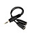  15CM 3.5mm Plug to 3.5mm Double Jacks