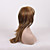  Capless Extra Long High Quality Synthetic Natural Look Golden Brown With White Straight Hair Wig