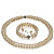  cijfer een 6-7mm zoet water witte parels ketting en armband set