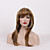  Capless Extra Long High Quality Synthetic Natural Look Golden Brown With White Straight Hair Wig