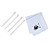  blanc stylet pour NDS Lite avec chiffon de nettoyage (4-pack stylet)