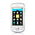  G2 Dual Card Bluetooth FM Touch Screen Cell Phone Silver and White (2GB TF Card)