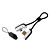  Conveniently Buckle USB charing cable for V3/V3I/L6/L7/A780/A1200(Black+White)