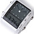  digital + analog Dual-Time Damen Armbanduhr mit Wochentag-Anzeige - white (2 * cr1120)