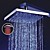  8 pollici soffione doccia in ottone con luce led cambia colore