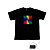  suono e la musica attivato visualizzatore el vu-spettro ballerino t-shirt (4 * aaa)
