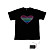 lyd og musik aktiveres el visualizer VU-spektrum danser t-shirt (4 * aaa)