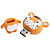  4gb tigre de style lecteur flash USB (orange)
