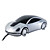  auto sportive del mouse ottico con cavo usb stile (argento)