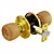  High Quality Solid Brass Keyed Entry Door Knob Lock (0799-WGY5731PB-ET)