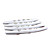  blanc butoir de porte de voiture Garde protecteur de pare-chocs - bijou de cristal inlay - plastique durable LP-610 (szc2366)