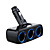  Triple-way Portable Car Cigarette Lighter Charger Socket Splitter  - 12V  lp-817