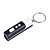  Mini LCD Flashlight-Style Digital Projection Keychain Clock-black(2*LR44)