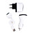  3-in-1 Mobile Charger Kit for iPhone (AC Plug/Car Charger/USB Cable)