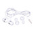  cristal de auriculares estéreo WHF-065 (jack de 3,5 mm / blanco)