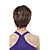  capless courte perruque de café synthétiques cheveux raides (0463-6.10-246)