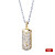  8gb di cristallo placcato flash drive USB collana (oro)
