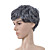  capless perruque grise cheveux courts et frisés (0463-6.13-288)