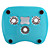  usb 3-ventilador de refrigeración pad + 2 puertos USB para el ordenador portátil (azul)