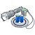  uniquefire m6 SSC P7-C-800 conducido linterna luz (1 * 18650 / 2 * 16340)