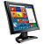  Pantalla táctil de 15 pulgadas el monitor LCD con resolución VGA (hv22)