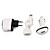  usb adaptateur chargeur adaptateur secteur / voiture avec USB + câble de chargement de données pour iPhone