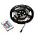  12W flerfarget LED lys stripe med fjernkontroll
