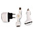  usb adaptateur chargeur adaptateur secteur / voiture avec USB + câble de chargement de données pour iPhone