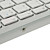  78-Key Slim Portable Rechargeable Bluetooth Wireless Keyboard - White