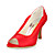  SALINAS - Scarpe aperte in punta Matrimonio Sposa Satin Pizzo