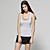  Back Open Cross Design Round Neckline Vest / Women's Vests (FF-8503BF101-0851)