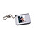  mini digital photo frame com chaveiro de prata
