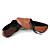  cuero de la PU de baja los talones superior cerrado de los pies con zapatos de moda con cordones (0987-j588)