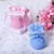  Baby Bootie Kerze in blau (Satz 4)