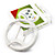  Racing Steering Wheel for Xbox 360 Controller (White)