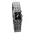  Japanese Quartz Rectangular Face Women's Watch With Crystals