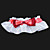 2-pieza de satín encantadora con ligas de boda bowknot