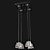  TUCKAHOE - Lustre Cristal com 4 Lâmpadas