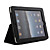  Case de Protecção de Pele PU + Suporte para iPad (Preto)