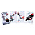  Protective Backside Case Cover for iPhone4(4 Colors Per Pack)