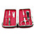  rustfrit Stee manicure kit (5pcs-rose rød)