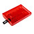  caso hdd unidade de disco rígido para Xbox 360 (vermelho transparente) slim